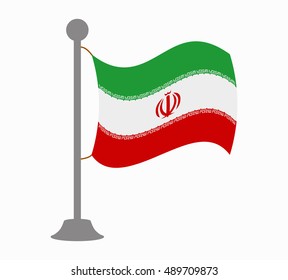 iran flag mast
