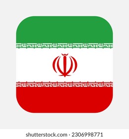 La bandera de Irán: simple ilustración del día de la independencia o elección