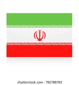 Iran Flag Vector Icon - Illustration