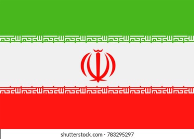 Iran Flag Vector Icon - Illustration