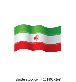 Iran flag, vector illustration