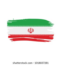 Iran flag, vector illustration