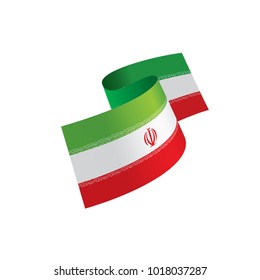 Iran flag, vector illustration