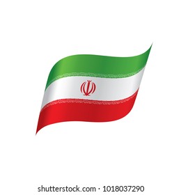 Iran flag, vector illustration