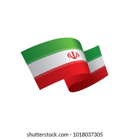 Iran flag, vector illustration