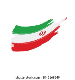 Iran flag, vector illustration