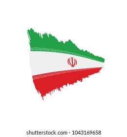 Iran flag, vector illustration