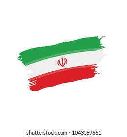 Iran flag, vector illustration