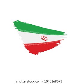 Iran flag, vector illustration