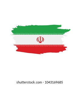 Iran flag, vector illustration