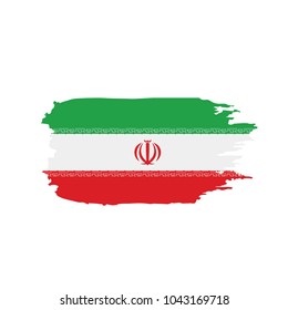 Iran flag, vector illustration