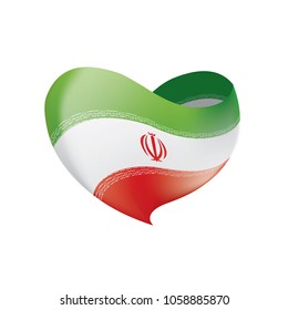 Iran flag, vector illustration
