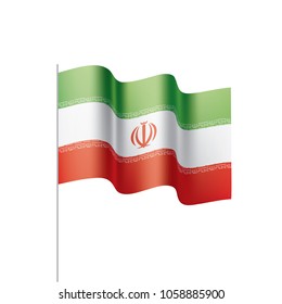 Iran flag, vector illustration