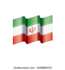 Iran flag, vector illustration