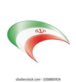 Iran flag, vector illustration