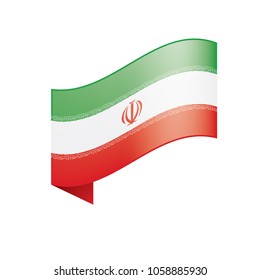 Iran flag, vector illustration