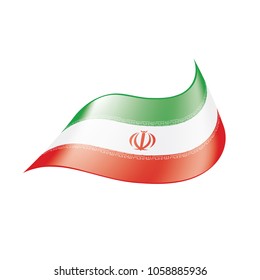Iran flag, vector illustration