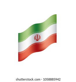 Iran flag, vector illustration