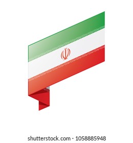 Iran flag, vector illustration