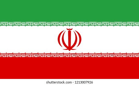 Iran Flag vector illustration