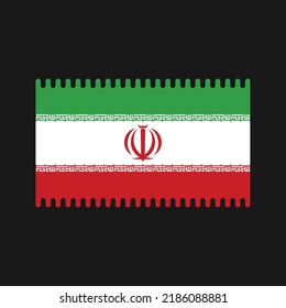 Iran Flag Vector. National Flag