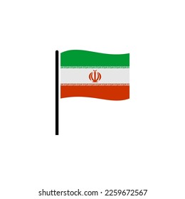 Indicadores de Irán conjunto de iconos, símbolo del símbolo del día de la independencia de Irán