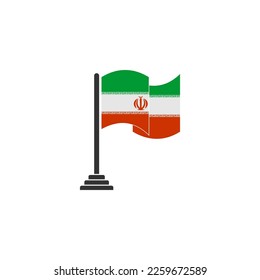 Indicadores de Irán conjunto de iconos, símbolo del símbolo del día de la independencia de Irán