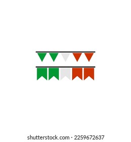Iran flags icon set, Iran independence day icon set vector sign symbol