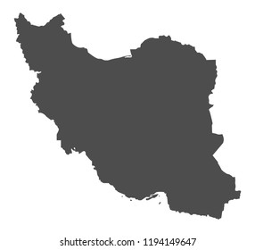 
Iran grey map