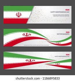 Iran independence day abstract background design banner and flyer, postcard, landscape, celebration vector illustration