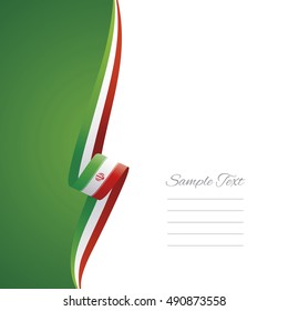 Iran left side brochure vector
