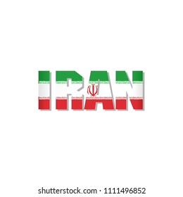 IRAN Letter flag icon