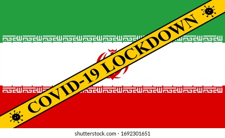 iran lockdown preventing coronavirus spread or outbreak. covid-19 iran precaution to lock down virus infection