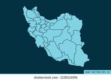Iran-Karte , Abstrakte Mash-Linie und Punktwaage auf dunklem Hintergrund für Ihr Website-Design-Karte Logo, App, ui, Travel. Vektorgrafik eps10.