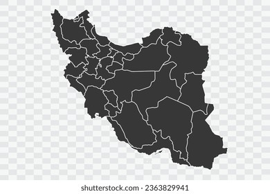 Iran Map Shadow Color en archivos de calidad de fondo blanco Png