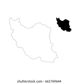 Iran Map Vector Illustration Stock Vector (Royalty Free) 661769644 ...