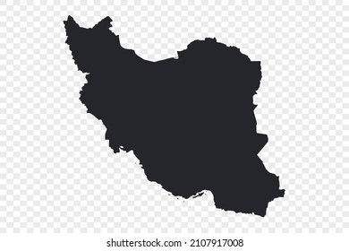 Iran map vector, Not isolated on transparent background