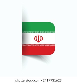 Iran national flag, Iran National Day, EPS10. Iran flag vector icon