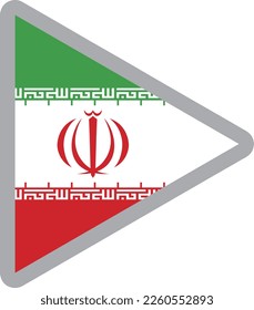 Iranisches Nationalflaggensymbol, Vektorgrafik-Material