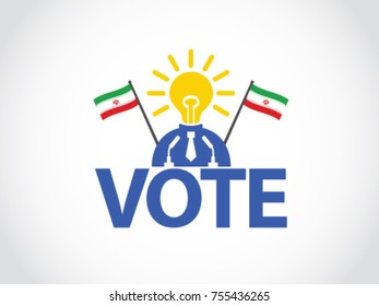 Iran Podium Bright Idea Politician Election Speech