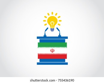 Iran Podium Bright Idea Speech