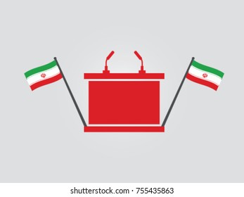 Iran Podium Speech