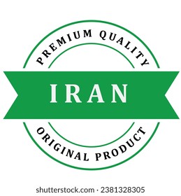 Iran. The sign premium quality. Original product. Framed with the flag of the country