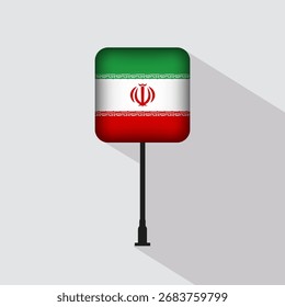 Ilustração do vetor da bandeira da Praça do Irã