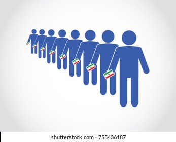 Iran Voter Queue