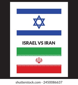 Krieg Iran gegen Israel. Israel gegen Iran Begriffsflaggen. Iran und Israel: politischer Konflikt, Wirtschaft, Kriegskrise, Beziehung, Handelskonzept. In: Muslims vs Jews War.