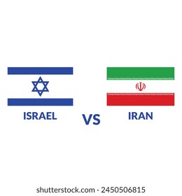  Krieg Iran gegen Israel. Israel gegen Iran Begriffsflaggen. Iran und Israel: politischer Konflikt, Wirtschaft, Kriegskrise, Beziehung, Handelskonzept. In: Muslims vs Jews War.