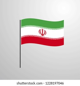 Iran waving Flag