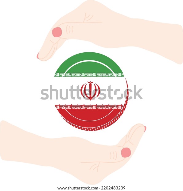 Iranian Flag Vector Hand Drawniranian Rial Stock Vector Royalty Free 2202483239 Shutterstock 0994