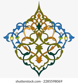Iranian Pattern Vector Art For Tattoo And T Shirt